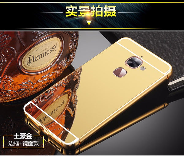 Gold - For LeEco Letv Le Max 2 X820 Case Luxury Ultrathin Metal Aluminum Frame + Acrylic Hard Back Cover For LeMax 2 Max2 Phone case