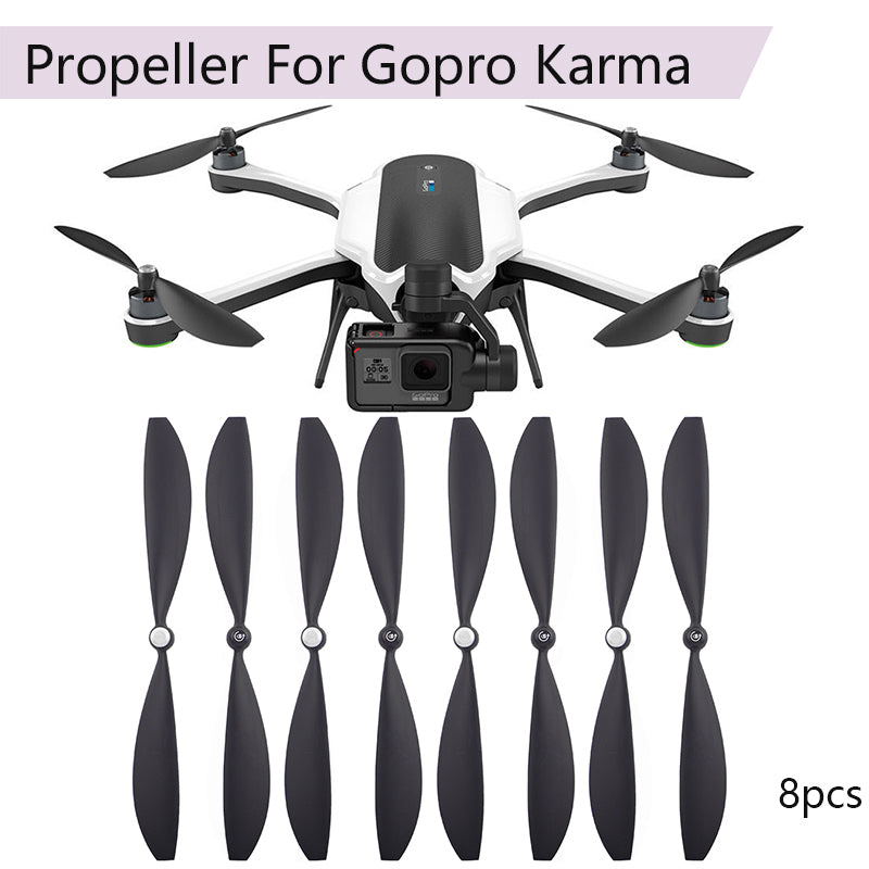 Default Title - 4 pairs Replacement Propellers RC Quadcopter CCW&CW Props for GoPro Karma Drone Quick Release Propeller Blades Accessories Kits