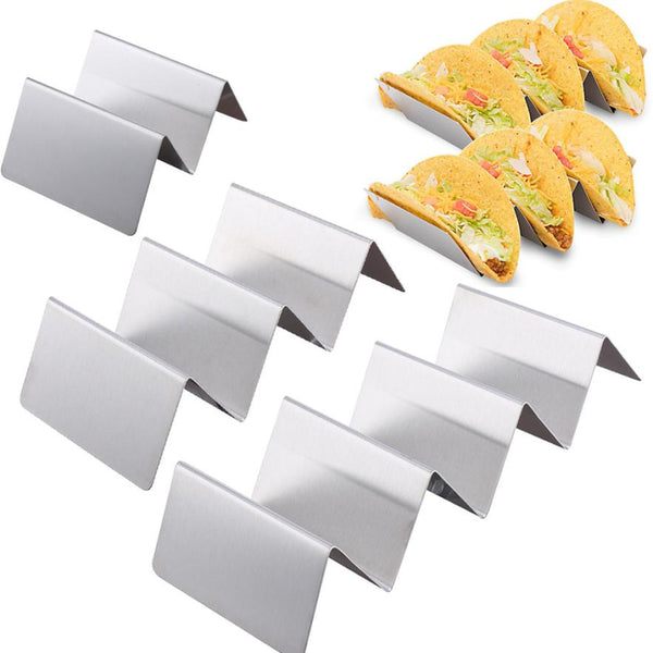 [variant_title] - Wave Shape Stainless Steel Taco Holder Display Holders Kitchen Food Rack Shell JUNE12