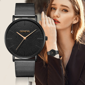 New fashion gogoey brand rose gold leather watches women ladies casual dress quartz wristwatch reloj mujer hot sale go4417