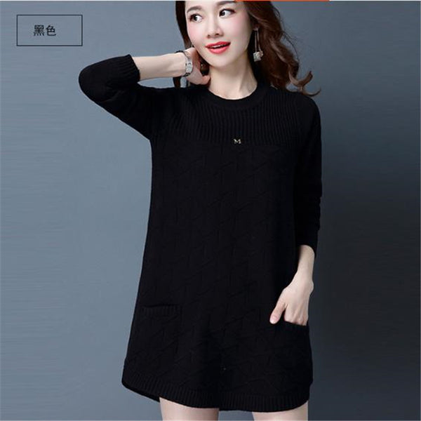 Loose sweaters for women 2019 spring autumn Bottoming shirt pullover sweaters winter Plus size 4XL Knit female outerwear A1135