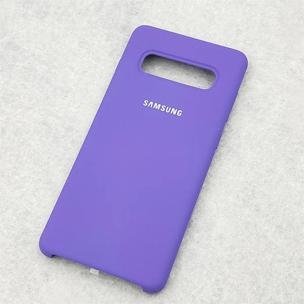 Purple / For S10 Plus - S10 Case Original Samsung Galaxy S10 Plus/S10e Silky Silicone Cover High Quality Soft-Touch Back Protective Shell S 10 + S10 E