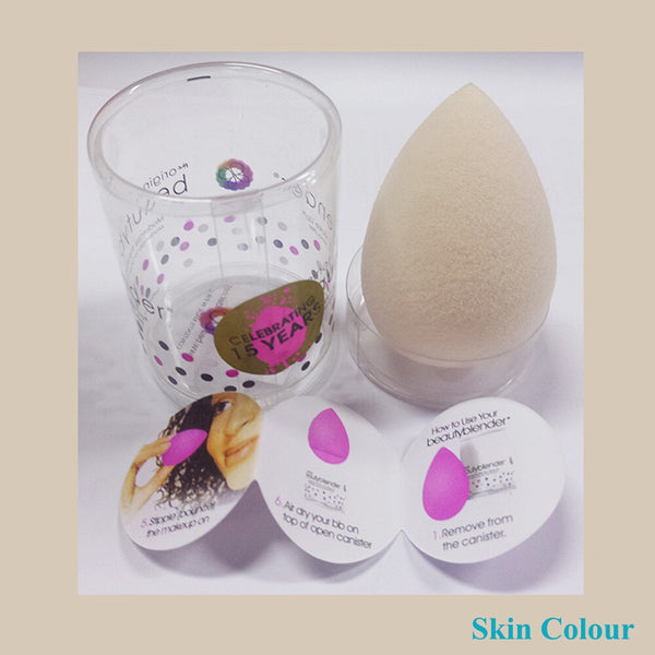 1 PCS SKIN COLOR - 5PC WaterDrop Shape BB Cream Concealer Foundation Powder Cosmetic Puff Water Blending Eye Nose Face Beauty Sponge Makeup Tool
