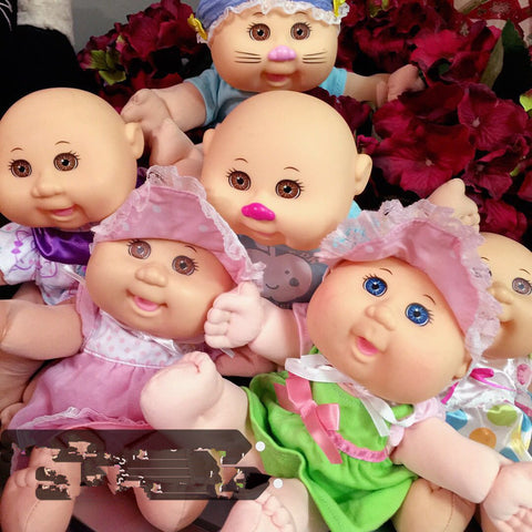 [variant_title] - 21cm Cute Cabbage Patch Kids Baby Doll Reborn Baby Children Birthday Gift Collection