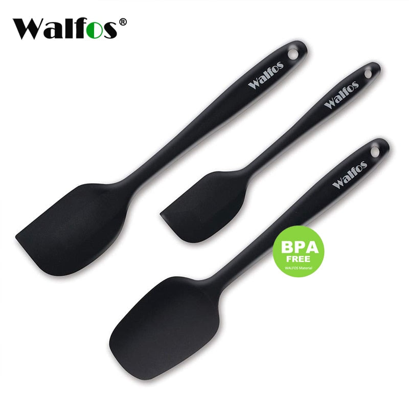 Default Title - WALFOS set of 3 heat resistant Silicone Cooking Tools Kitchen Utensils Set baking pastry tools spatula spoon turner accessories