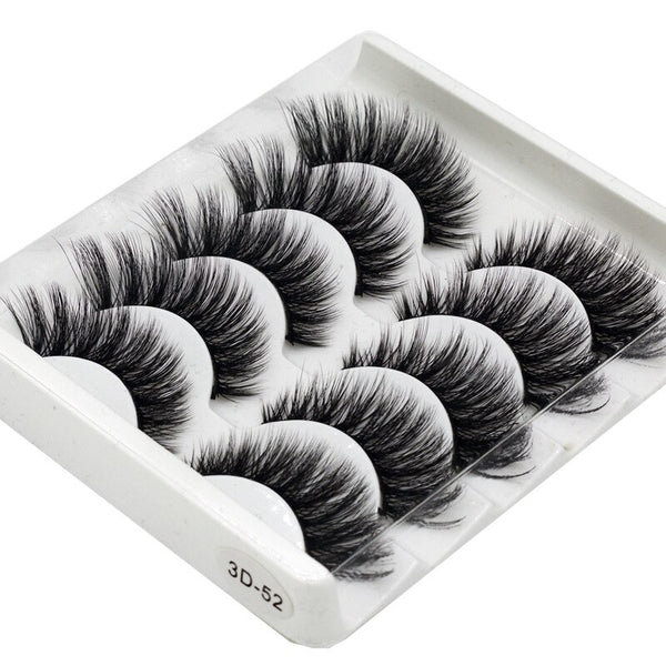 3d-52 - NEW 13 Styles 1/3/5/6 pair Mink Hair False Eyelashes Natural/Thick Long Eye Lashes Wispy Makeup Beauty Extension Tools Wimpers