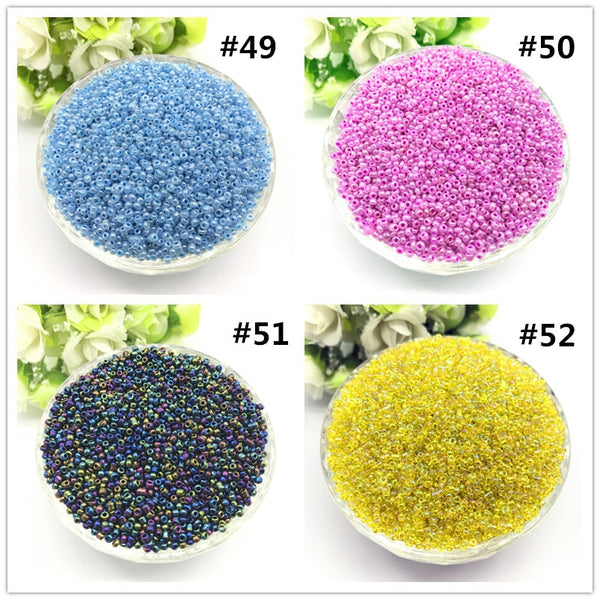 [variant_title] - 1000pcs 2mm Charm Czech Glass Seed Beads DIY Bracelet Necklace For Jewelry Making Accessories