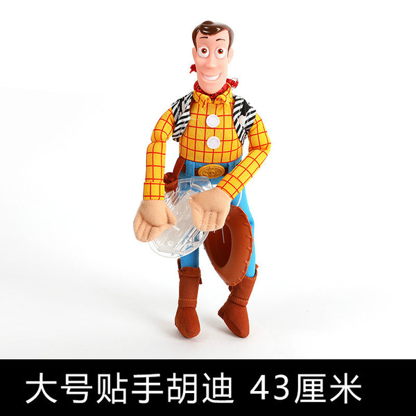 Large size stick han / As shown in figure - Lovely Toy Story Sherif Woody Car Doll Plush Toys Outside Hang Toy Cute Auto Accessories Car Decoration Toy Christmas Gift