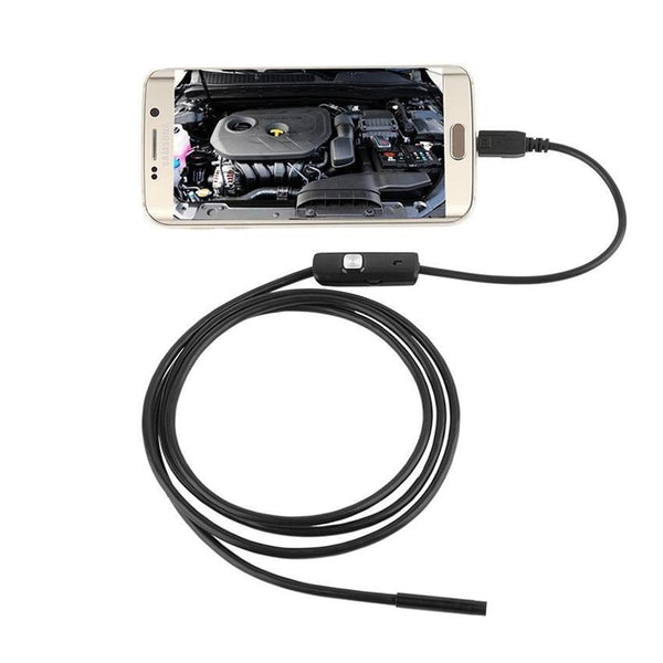 [variant_title] - 2M 1M 5.5mm 7mm Endoscope Camera Flexible IP67 Waterproof Inspection Borescope Camera for Android PC Notebook 6LEDs Adjustable