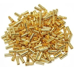 [variant_title] - 100 pcs(50 pairs) Gold Bullet Banana Connector Plug 2.0 3.5 4.0 5.0 6.0 mm For Quadcopter Motor ESC Lipo Battery Connecting Part