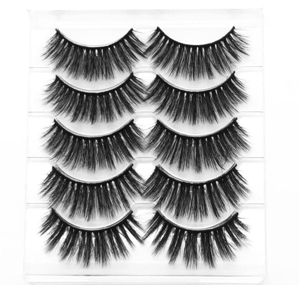 008 - NEW 13 Styles 1/3/5/6 pair Mink Hair False Eyelashes Natural/Thick Long Eye Lashes Wispy Makeup Beauty Extension Tools Wimpers
