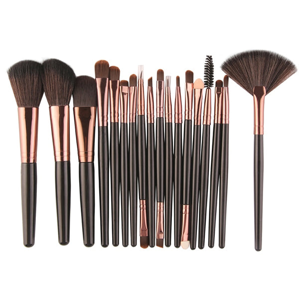 [variant_title] - MAANGE 15/18 Pcs Professional Makeup Brushes Set Comestic Powder Foundation Blush Eyeshadow Eyeliner Lip Make up Brush Tools