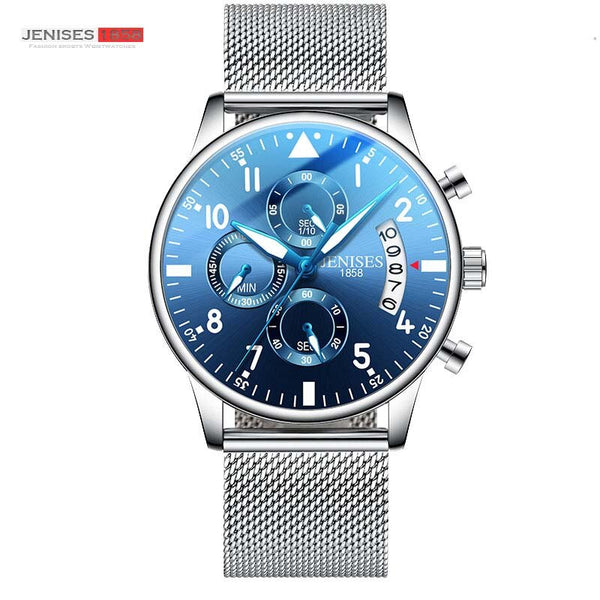 Multicolor - JENISES Men Watch Top Brand Luxury Quartz Watch Men Fashion Military Waterproof Chronograph Sport Watches Saat Relogio Masculino