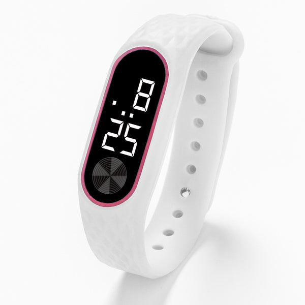 White White - New Children's Watches Kids LED Digital Sport Watch for Boys Girls Men Women Electronic Silicone Bracelet Wrist Watch Reloj Nino