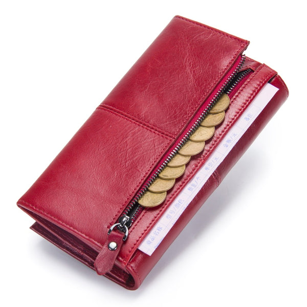 [variant_title] - LY.SHARK Bags For Women 2018 Genuine Leather Wallet Women Purse Wallet For Credit Card Holder Walet Red Women Clutch Money Bag