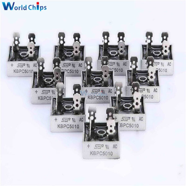 [variant_title] - 1PCS KBPC5010 50A 1000V Diode Bridge Rectifier Diode KBPC 5010 Power Rectifier Diode Electronic Componentes