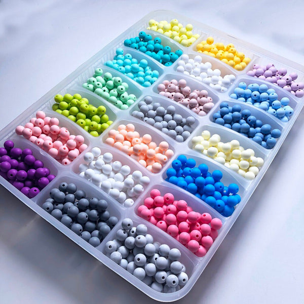 [variant_title] - 10MM/12MM/15MM Silicone Loose Bead Teether for Baby Chew Candy colors Silicone Beads Silicone Teething Beads Teether (NO BOX)