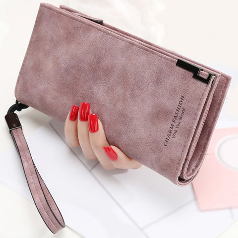 [variant_title] - Women Wallets Fashion Lady Wristlet Handbags Long Money Bag Zipper Coin Purse Cards ID Holder Clutch Woman Wallet Burse Notecase