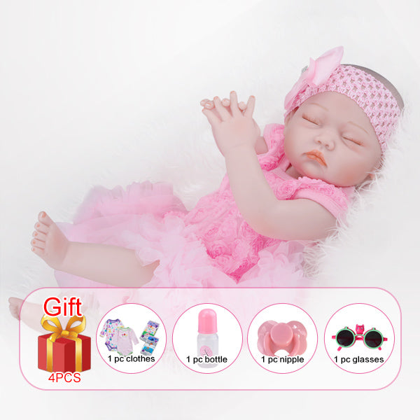 style02 - Realistic Reborn Doll 20 Inch Lifelike Handmade Soft silicone reborn toddler baby dolls Christmas surprise gifts lol toy
