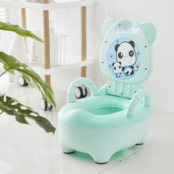 I No Soft Pad - Cute Baby Toilet Potty Seat Cartoon Children Training Pan Toilet Girls Boy Toilets Training Outdoor Travel Infant Potty Cushions