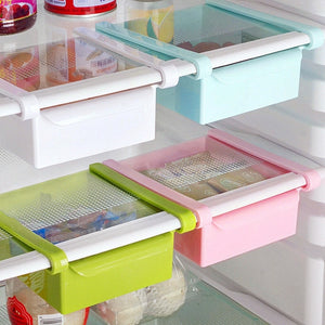 [variant_title] - Loozykit Plastic Drawer Organizer Fridge Storage Box Rack Shelf Holder Organizer Storage Boxes Kitchen Freezer Space Saver Home