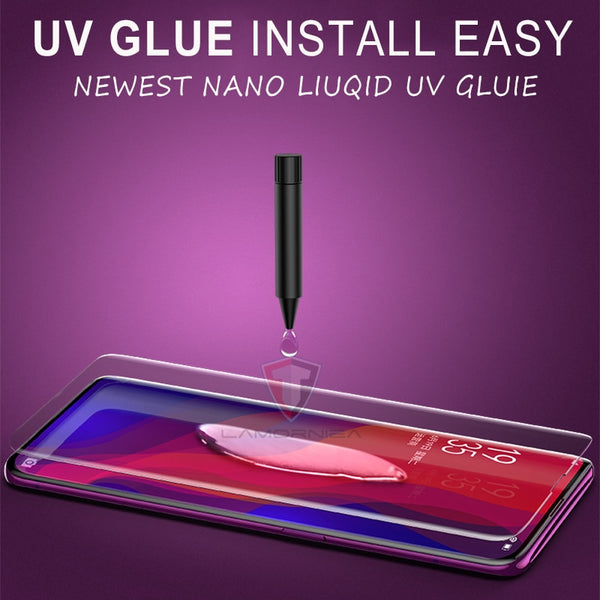 UV Tempered Glass For Samsung Note 9 8 S9 S8 S7 Edge 5D Full Liquid Glue Screen Protector For Samsung Galaxy Note 8 S8 S9 Plus