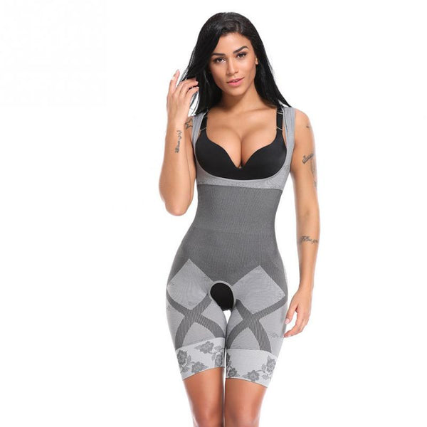 Gray / S-M - Women's Slimming Underwear Bodysuit Body Shaper Waist Shaper Shapewear Postpartum Recovery Slimming Shaper #05