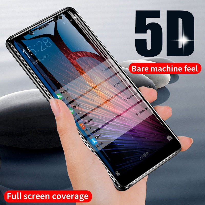 ZNP 5D Screen Protector Tempered Glass For Xiaomi Redmi Note 7 5 8 Pro Redmi 4X 7A 7 Protective Glass For Redmi 5 Plus k20 Film