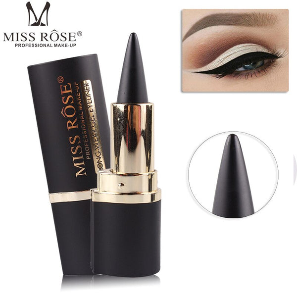 [variant_title] - Miss Rose Black Gel Eyeliner Stick Smooth Easywear Eyes Makeup Waterproof Long Lasting Women Beauty Eye Liner Pen Maquiagem