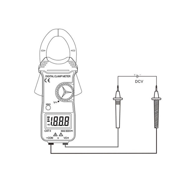 [variant_title] - Handheld Digital Amper Clamp Meter Current Meter Current Clamp Pincers Voltmeter Ammeter Multimeter Precision Measurement Tester