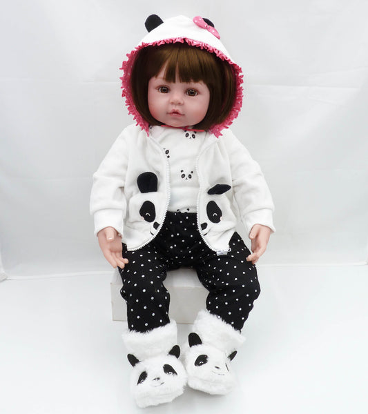 [variant_title] - bebes reborn doll 47cm Baby girl Dolls soft Silicone Boneca Reborn Brinquedos Bonecas children's day gifts toys bed time plamate