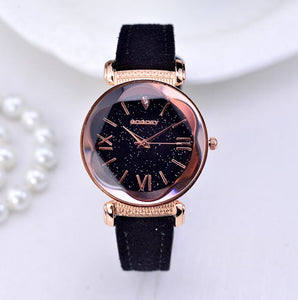 Black - New Fashion Gogoey Brand Rose Gold Leather Watches Women ladies casual dress quartz wristwatch reloj mujer go4417