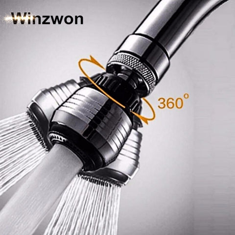 Default Title - Kitchen Faucet Shower Head 360 Degree Rotatable Water Saving Tap Aerator Bubbler Connector Diffuser Faucet Nozzle Filter Adapter