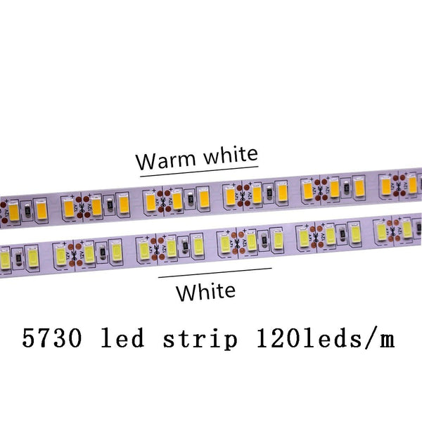 5730-120leds-1m / RGB / 12V - SMD 2835 5630 5050 60/120/240/480LEDs/m RGB LED Strip 5M 300/600/1200/2400LEDs/m  DC12V 24V W RGB LED Light Strips Flexible Tape