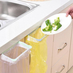 [variant_title] - Trash Rack Storage Garbage Bag Holder Cupboard Door Back Kitchen Garbage Rubbish Bag Cabinet Hanging Trash Rack Kitchen Orgnizer