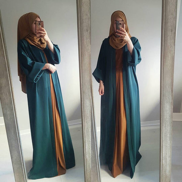 [variant_title] - 2019 Abaya Dubai Muslim Dress Kaftan Kimono Bangladesh Robe Musulmane Islamic Clothing Caftan Marocain Turkish UAE Eid Gift Part