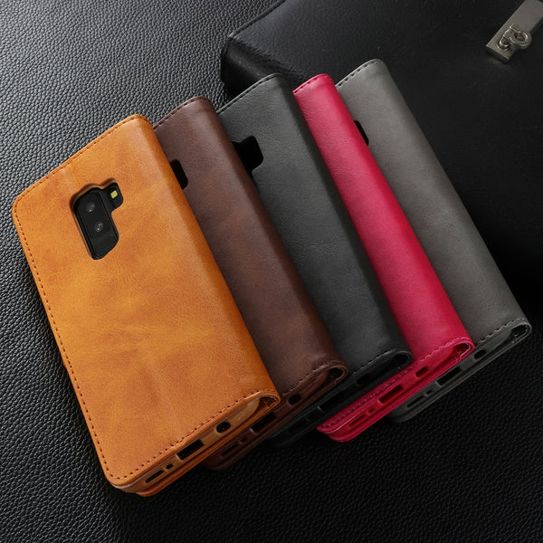 [variant_title] - Fundas For Samsung Samsun Note 9 8 Note8 Leather Flip Book Wallet Stand Phone Case etui caso Cover For S9 S8 S 9 Plus S7 S6 Edge