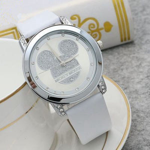 [variant_title] - Mickey Mouse Girls Quartz Watch Cartoon Watch Children Watches Crystal Diamond For Student  Women Anime Clock Dropshipping