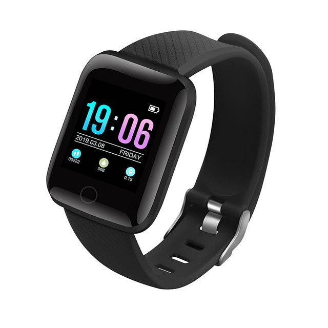 black - Hembeer D13 Smart Watch Men Women For Android Apple Phone Waterproof Heart Rate Tracker Blood Pressure Oxygen Sport Smartwatch