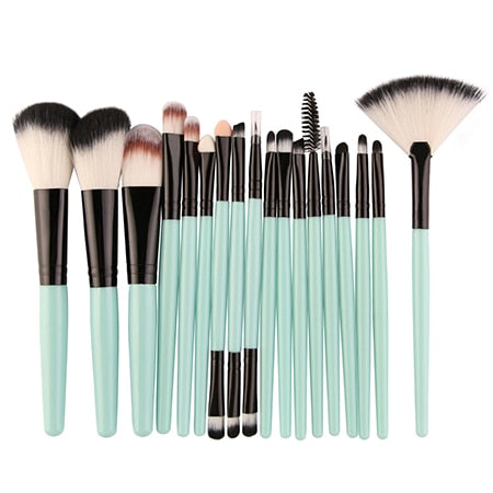 7 - MAANGE 15/18 Pcs Professional Makeup Brushes Set Comestic Powder Foundation Blush Eyeshadow Eyeliner Lip Make up Brush Tools