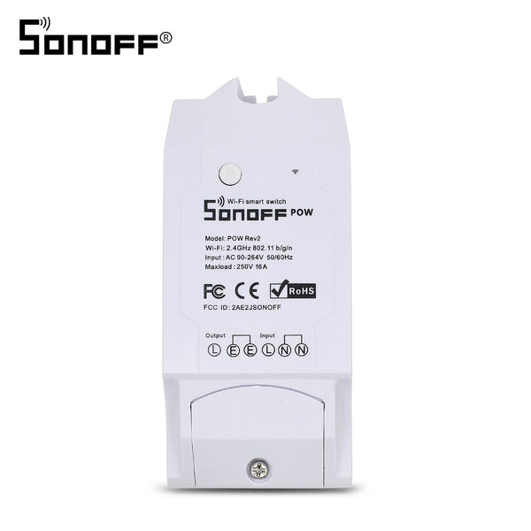 [variant_title] - Sonoff Pow R2 16A/3500W Smart Wifi Switch Controller With Real Time Power Consumption Measurement Smart Home Device With Android