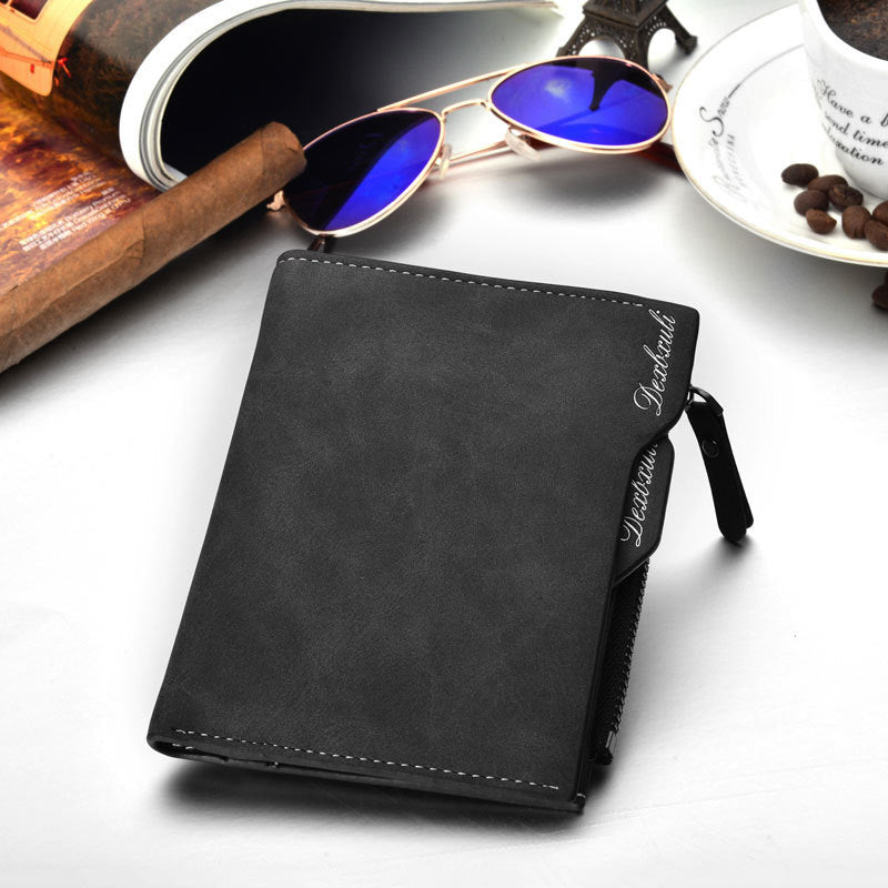 Black - Wallet Men Soft Leather wallet with removable card slots multifunction men wallet purse male clutch top quality !