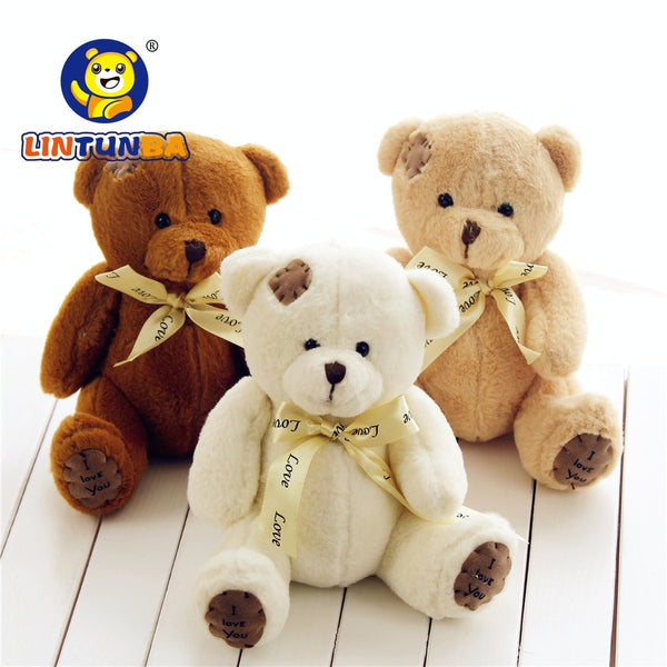 [variant_title] - 1pc 15cm Patch Bear Dolls Teddy Bear Soft Toy Bear Wedding Gifts Baby Toy Birthday gift brinquedos Soft toys