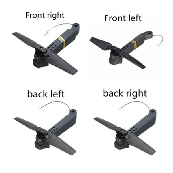 Default Title - LeadingStar 4pcs/Set E58 JY019 RC Quadcopter Spare Parts Axis Arms with Motor & Propeller for FPV Drone Parts Replacement D30 (as shown)