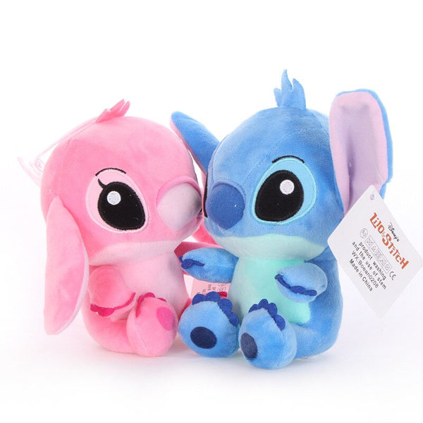 [variant_title] - 2pcs 18cm High quanlity Stitch Plush Toys for kids Stuffed animals Anime Lilo and Stitch creative Valentine's Day birthday gifts (blue and pink 20cm)