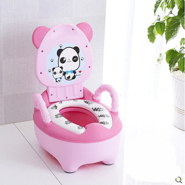 H Have Soft Pad - Cute Baby Toilet Potty Seat Cartoon Children Training Pan Toilet Girls Boy Toilets Training Outdoor Travel Infant Potty Cushions