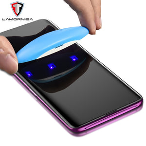 UV Tempered Glass For Samsung Note 9 8 S9 S8 S7 Edge 5D Full Liquid Glue Screen Protector For Samsung Galaxy Note 8 S8 S9 Plus