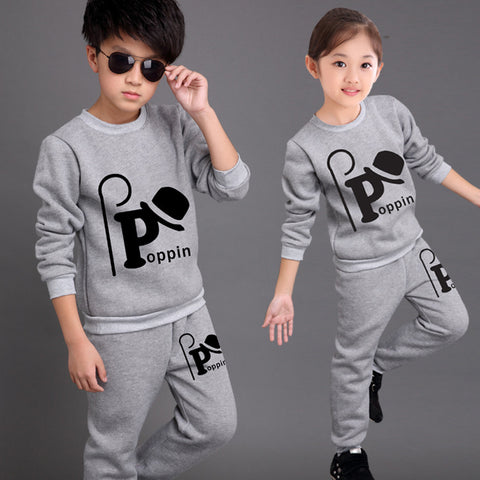 [variant_title] - Children's Suits Spring Autumn Wear Boys and Girls Long Sleeved Tops + Trousers Kids 2 Suits Big Children Sport Sets 3-12 Ages