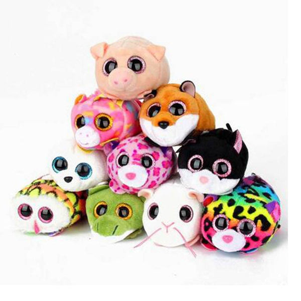 [variant_title] - TY Beanie Boo teeny tys Plush - Icy the Seal 9cm Ty Beanie Boos Big Eyes Plush Toy Doll Purple Panda Baby Kids Gift Mini Toys