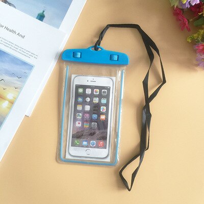 FSD-blue - Waterproof Bag Case Universal 6.5 inch Mobile Phone Bag Swim Case Take Photo Under water For iPhone 7 Full Protection Cover Case